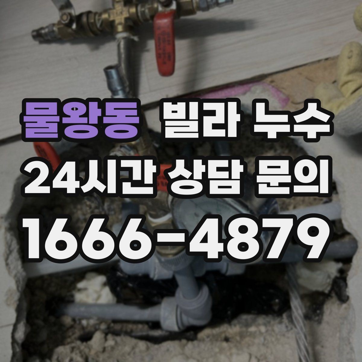 물왕동 빌라 누수 식기세척기 설치 후 바닥이 젖는다면