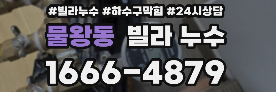 물왕동 빌라 누수