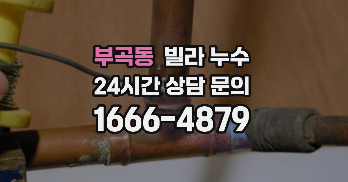 부곡동 빌라 누수