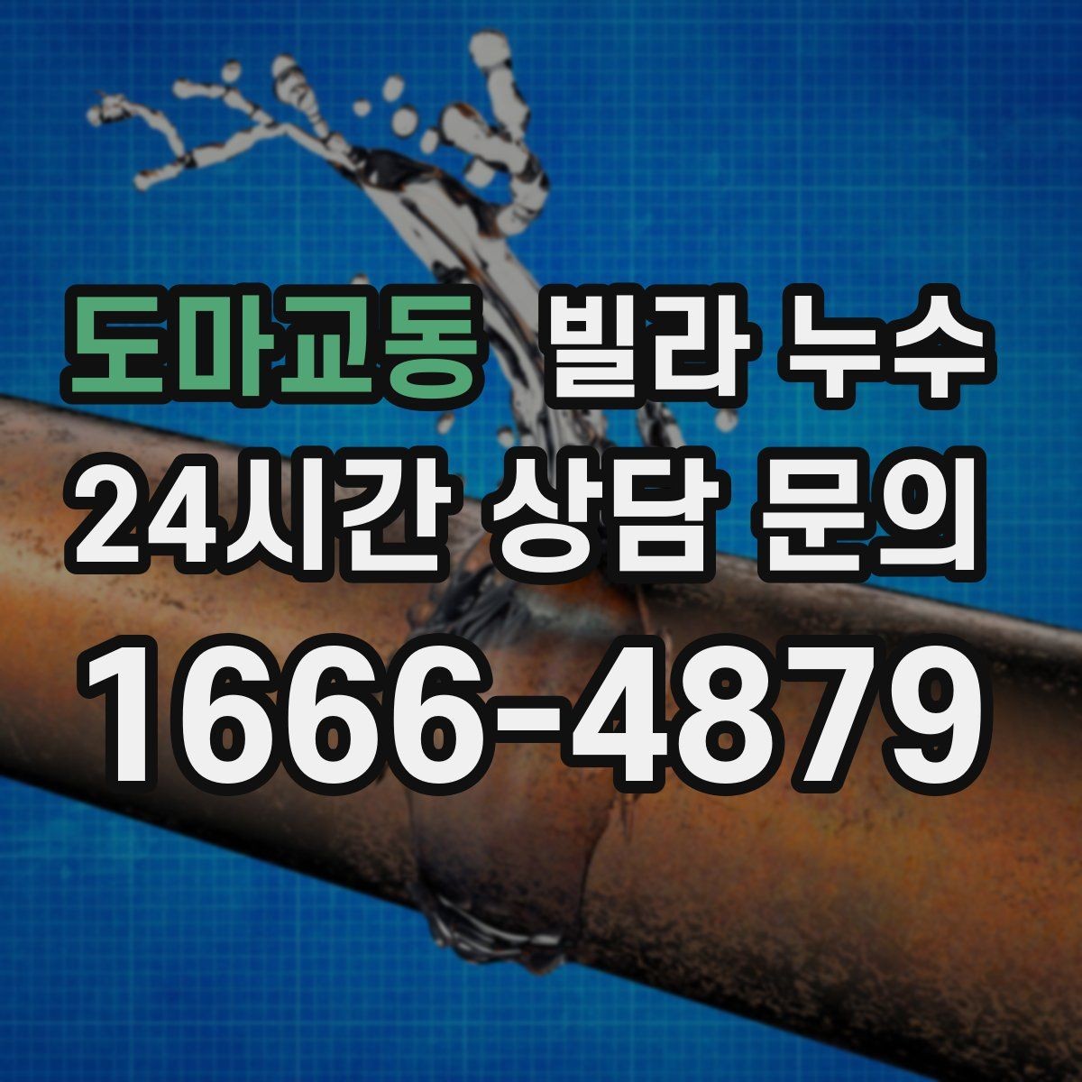 도마교동 빌라 누수 주방 싱크대 아래가 젖는다면 배관 점검