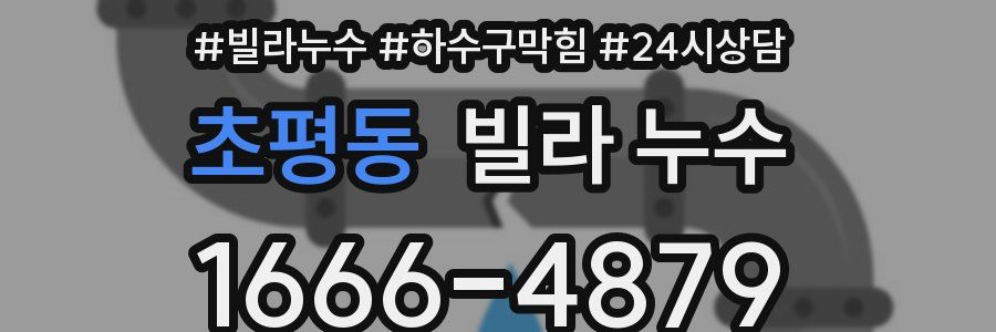 초평동 빌라 누수