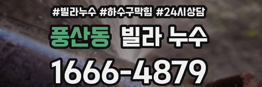 풍산동 빌라 누수