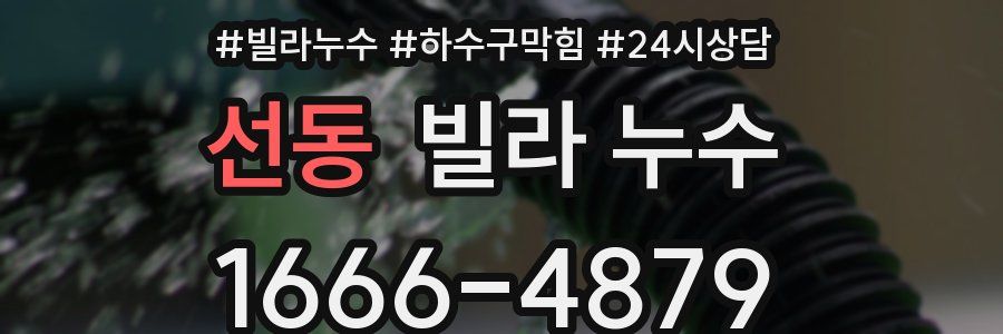 선동 빌라 누수