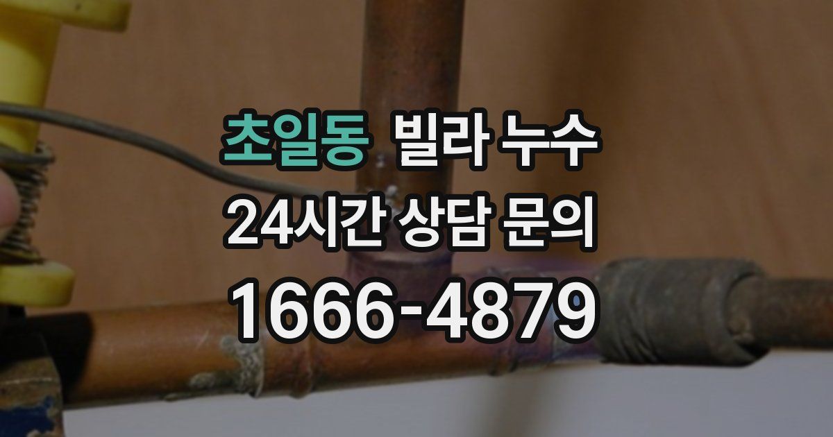 초일동 빌라 누수