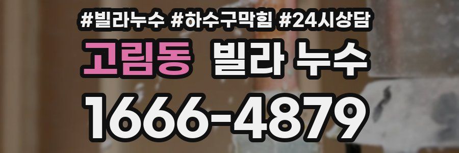 고림동 빌라 누수