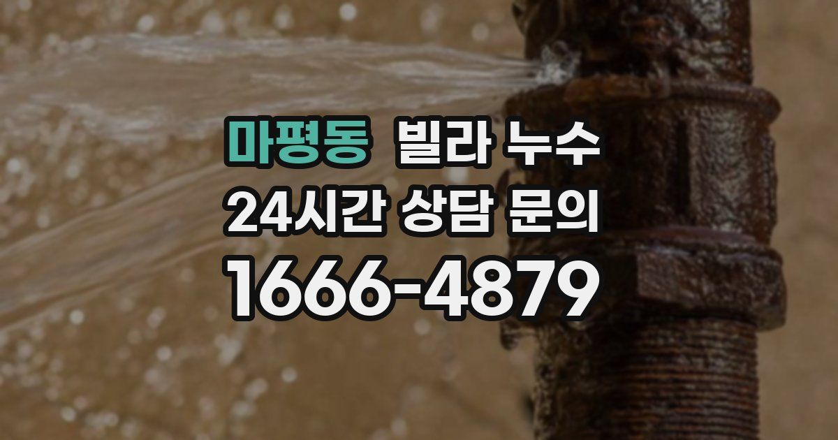 마평동 빌라 누수
