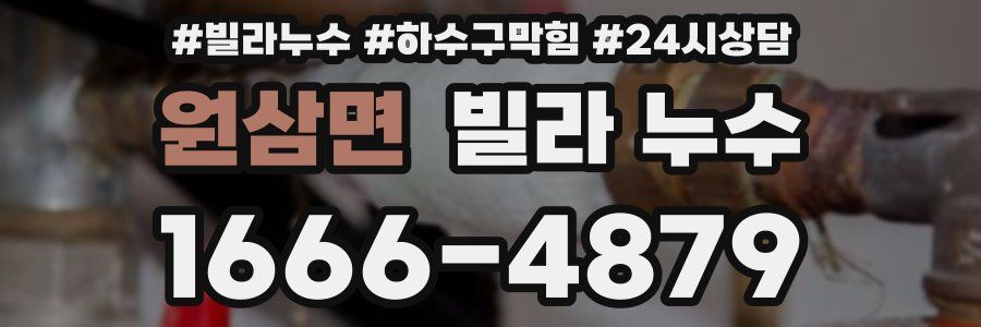 원삼면 빌라 누수