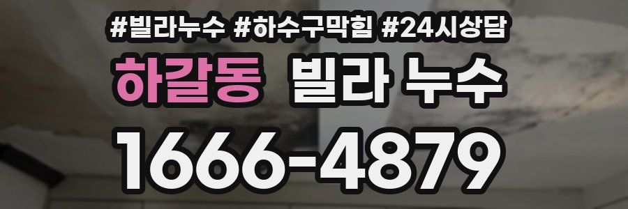 하갈동 빌라 누수