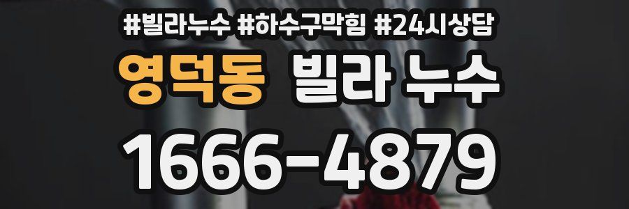 영덕동 빌라 누수