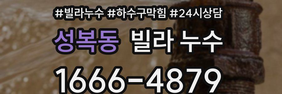 성복동 빌라 누수