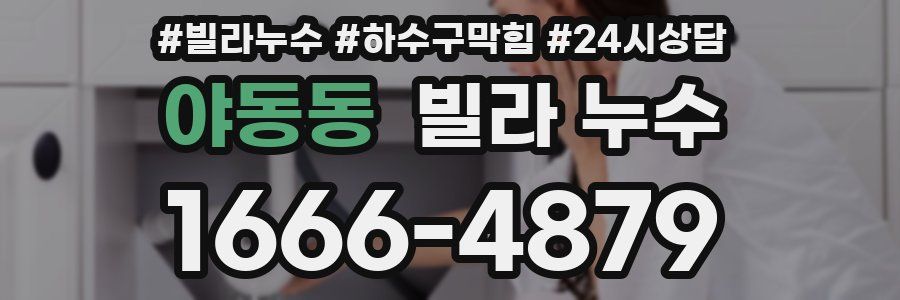 야동동 빌라 누수