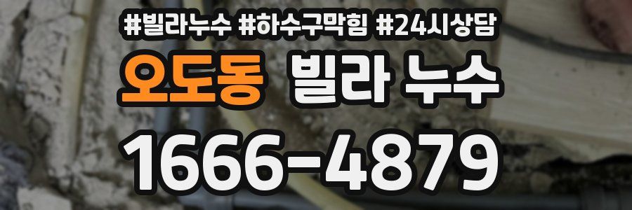 오도동 빌라 누수