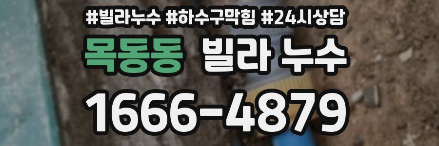 목동동 빌라 누수