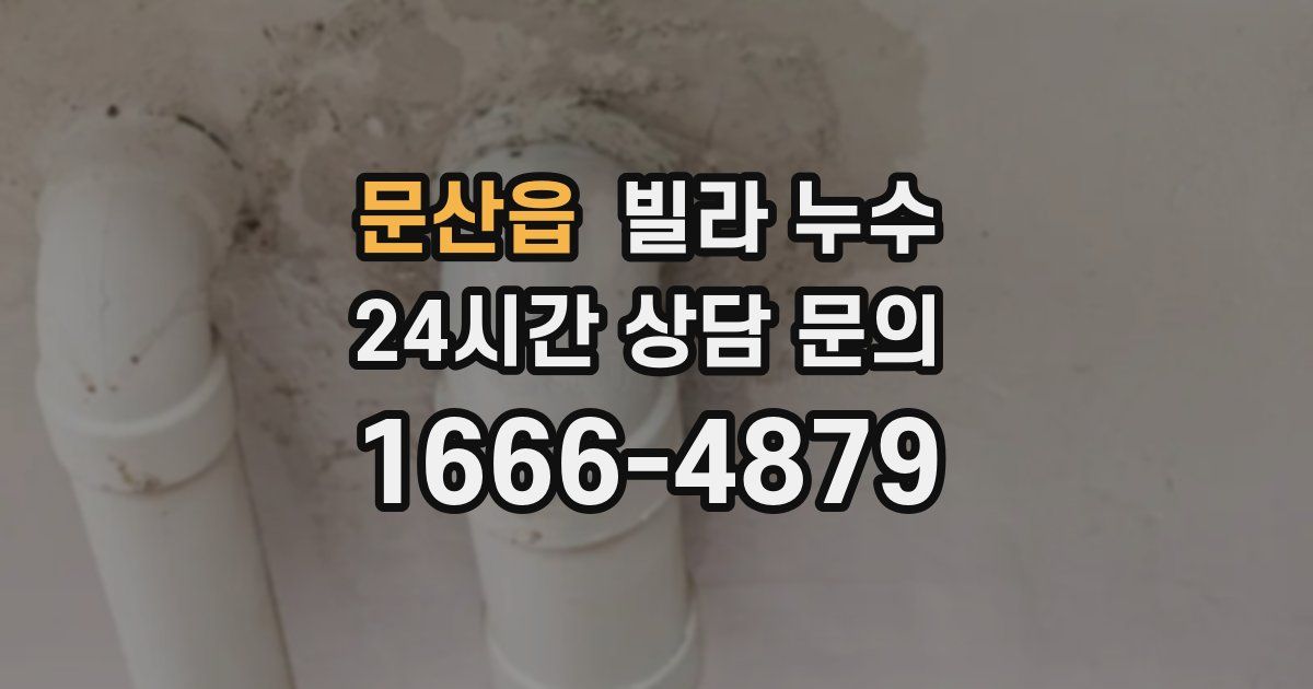 문산읍 빌라 누수