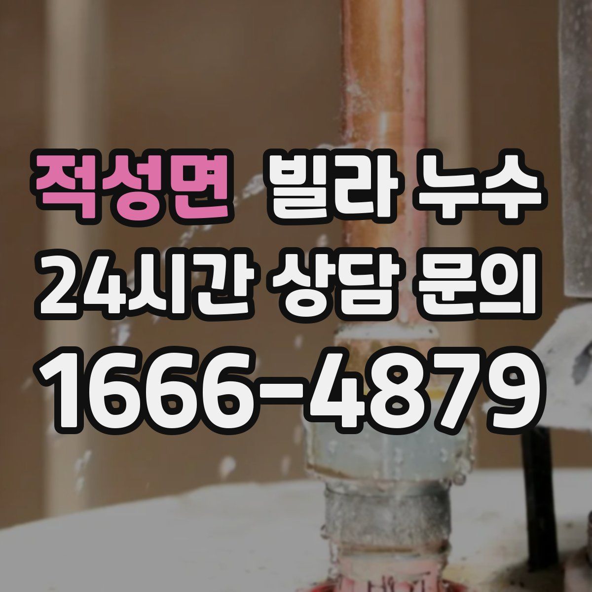 적성면 빌라 누수