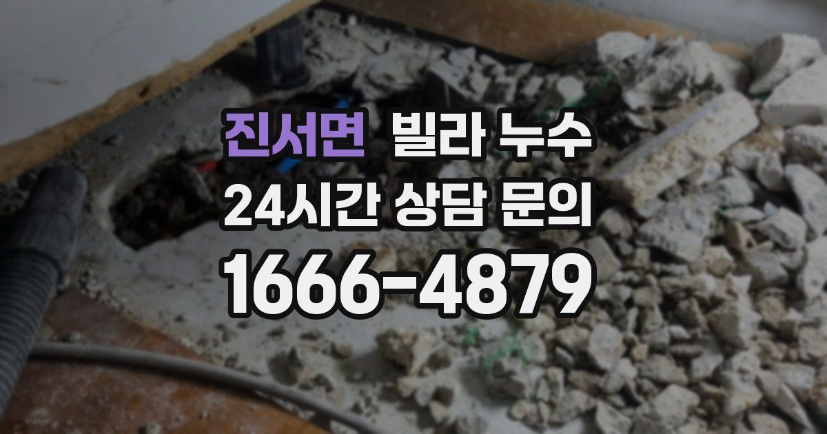 진서면 빌라 누수