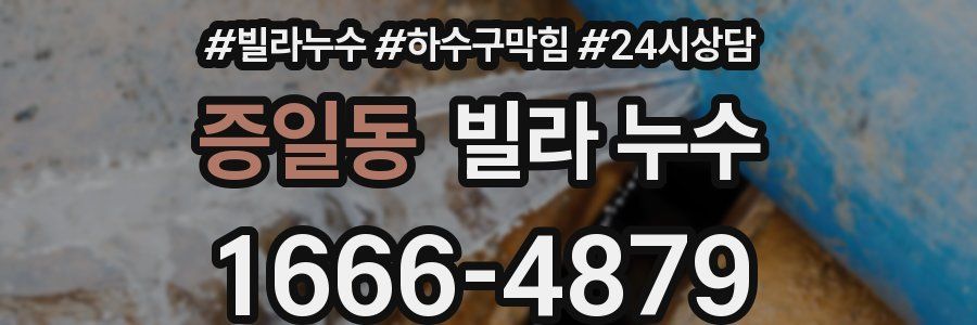 증일동 빌라 누수