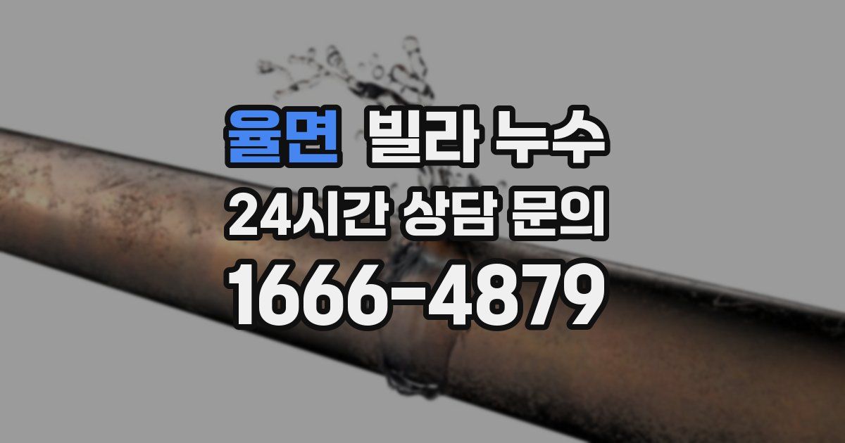 율면 빌라 누수