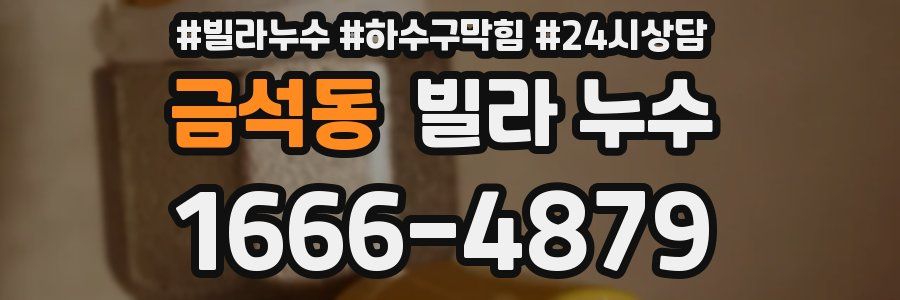 금석동 빌라 누수