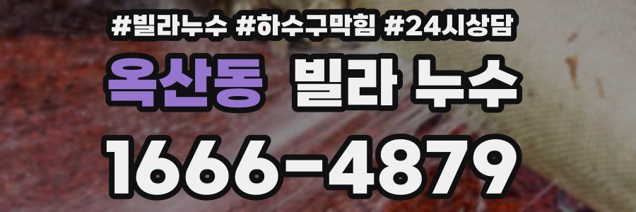 옥산동 빌라 누수