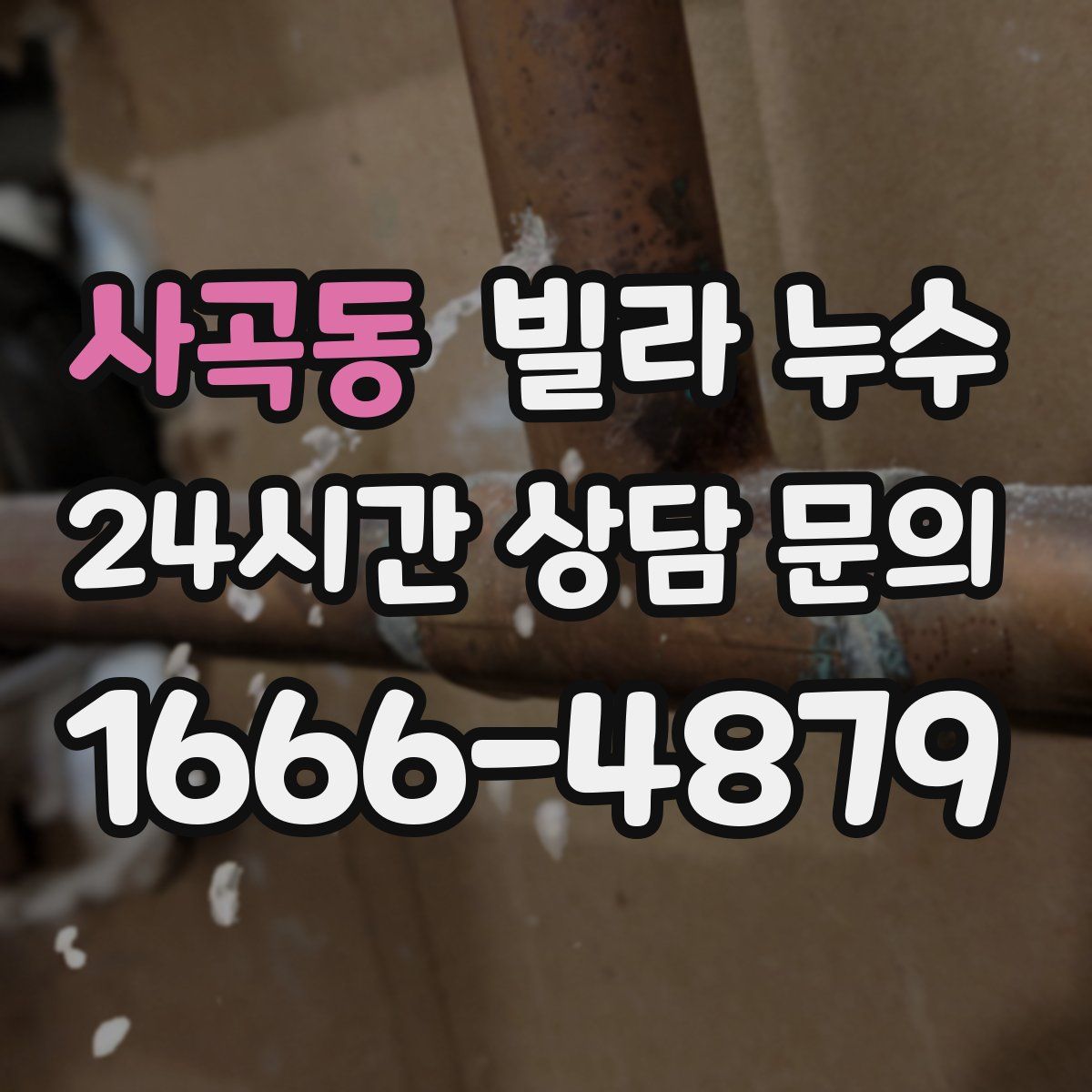 사곡동 빌라 누수