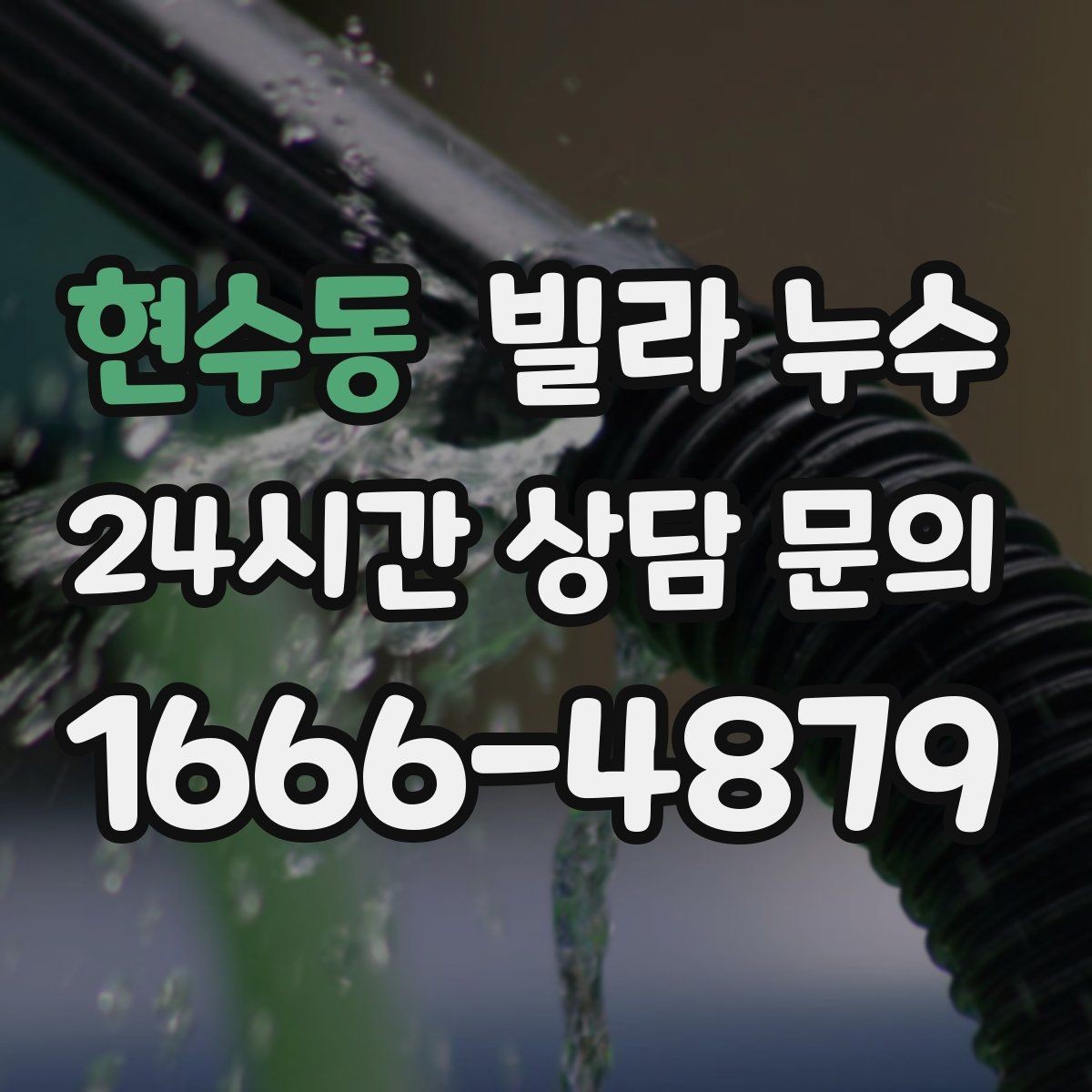 현수동 빌라 누수 공용 배수관 누수는 어디서 드러날까