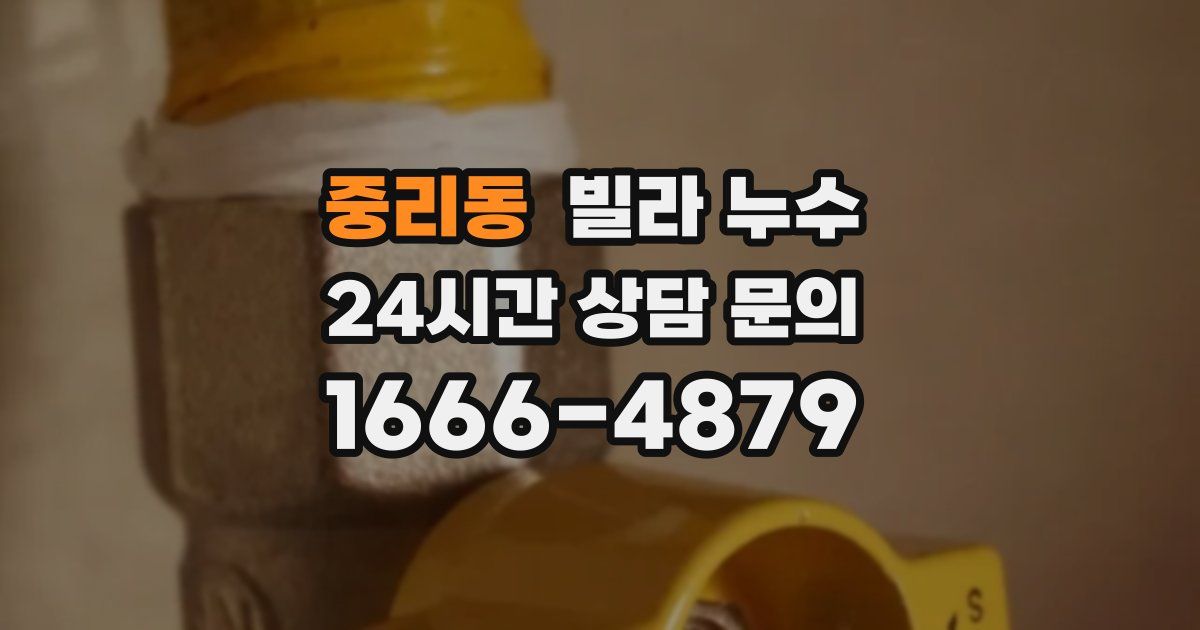 중리동 빌라 누수