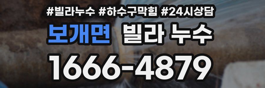 보개면 빌라 누수