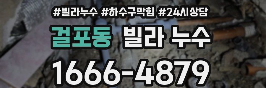 걸포동 빌라 누수