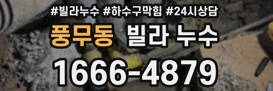 풍무동 빌라 누수