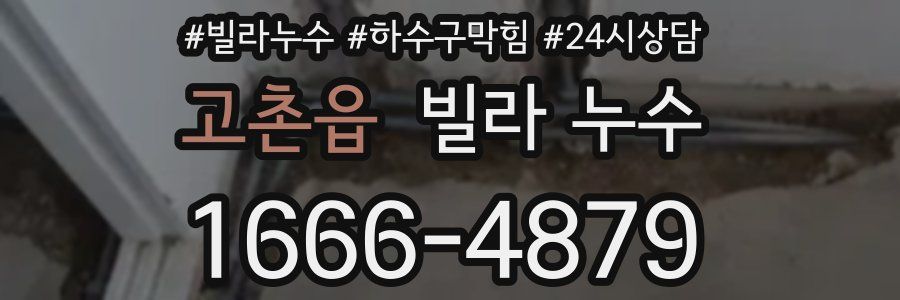 고촌읍 빌라 누수