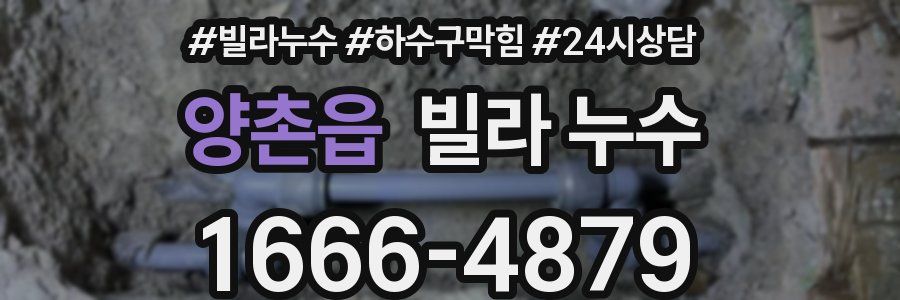 양촌읍 빌라 누수