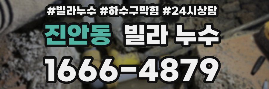 진안동 빌라 누수