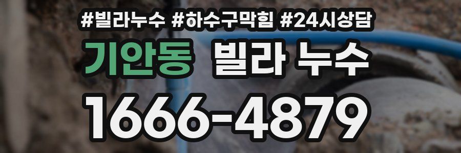 기안동 빌라 누수