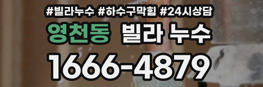 영천동 빌라 누수