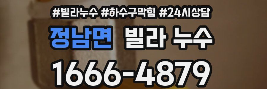 정남면 빌라 누수