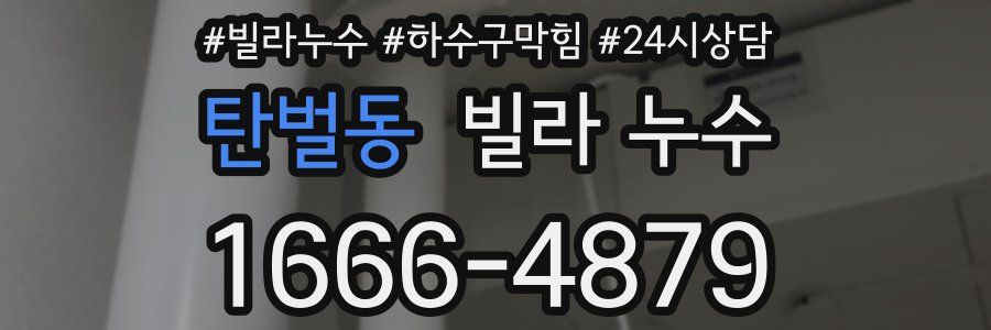 탄벌동 빌라 누수