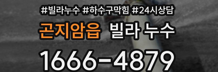 곤지암읍 빌라 누수