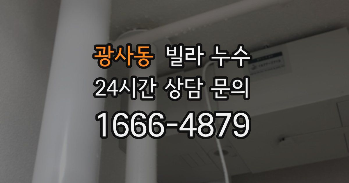 광사동 빌라 누수