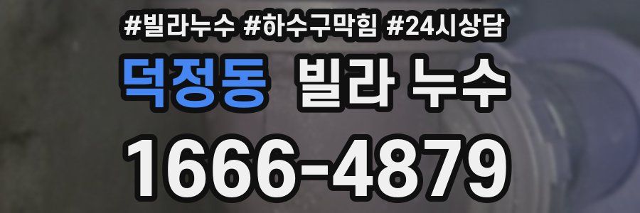 덕정동 빌라 누수