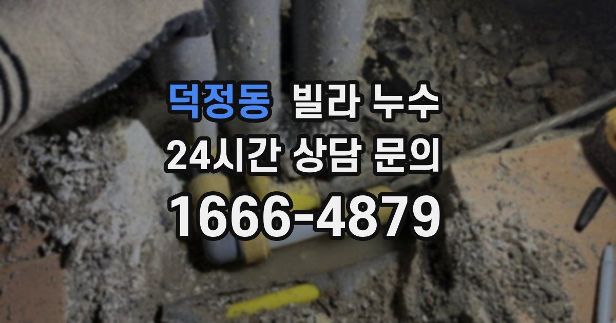 덕정동 빌라 누수