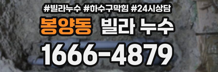 봉양동 빌라 누수