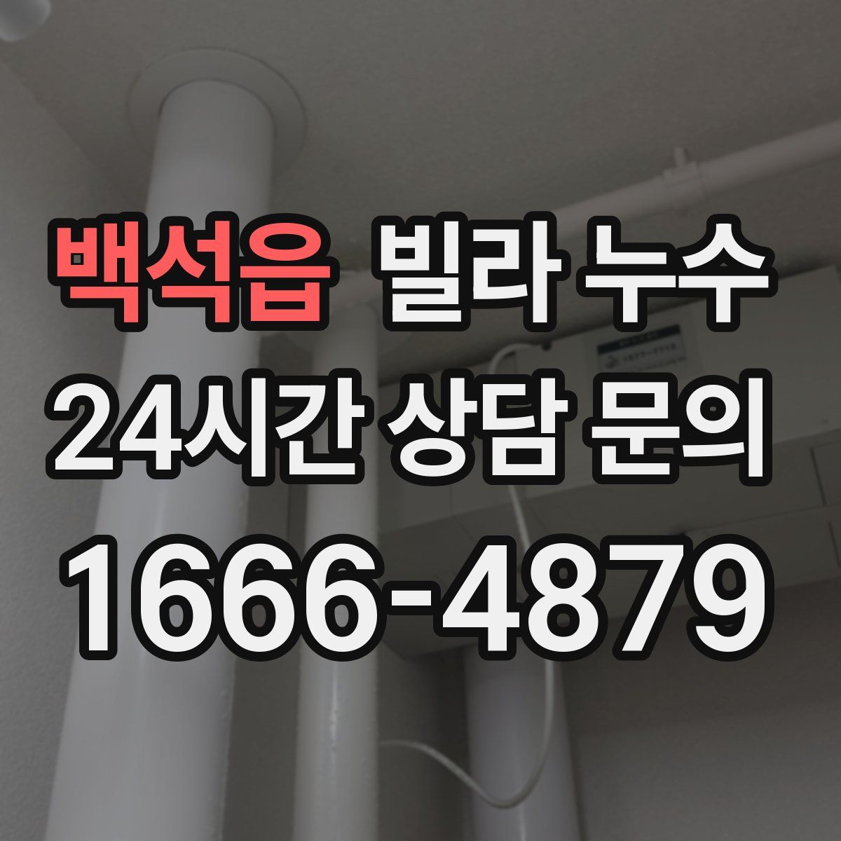 백석읍 빌라 누수