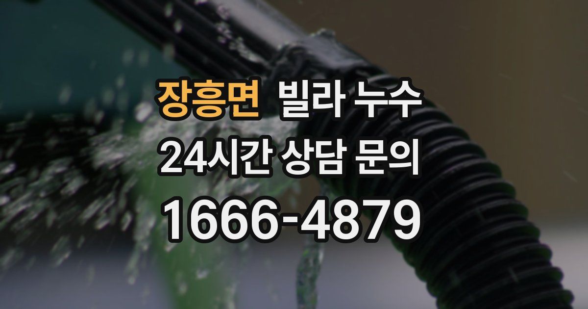 장흥면 빌라 누수