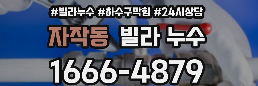 자작동 빌라 누수