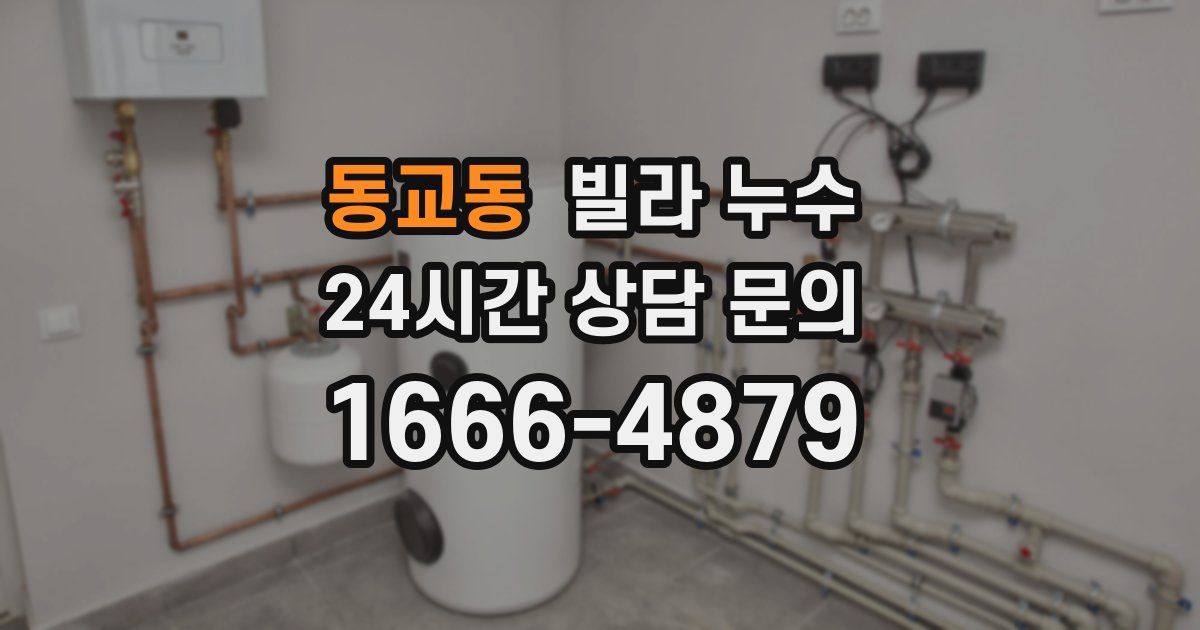 동교동 빌라 누수