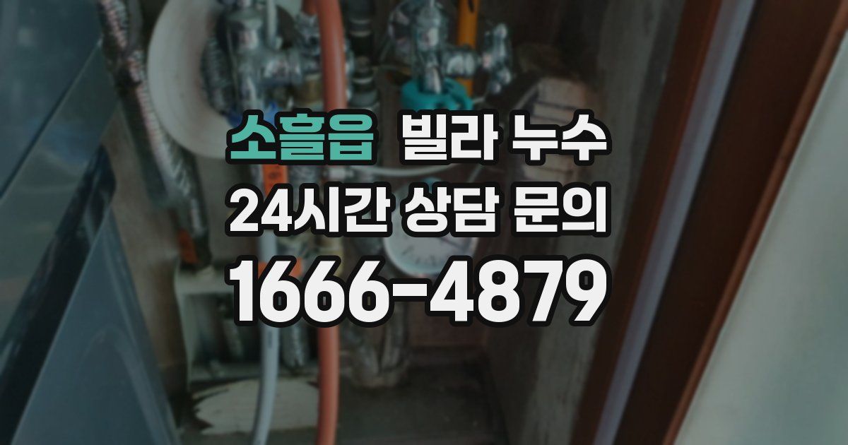 소흘읍 빌라 누수