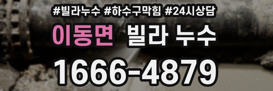 이동면 빌라 누수