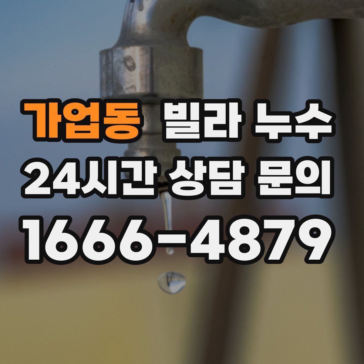 가업동 빌라 누수