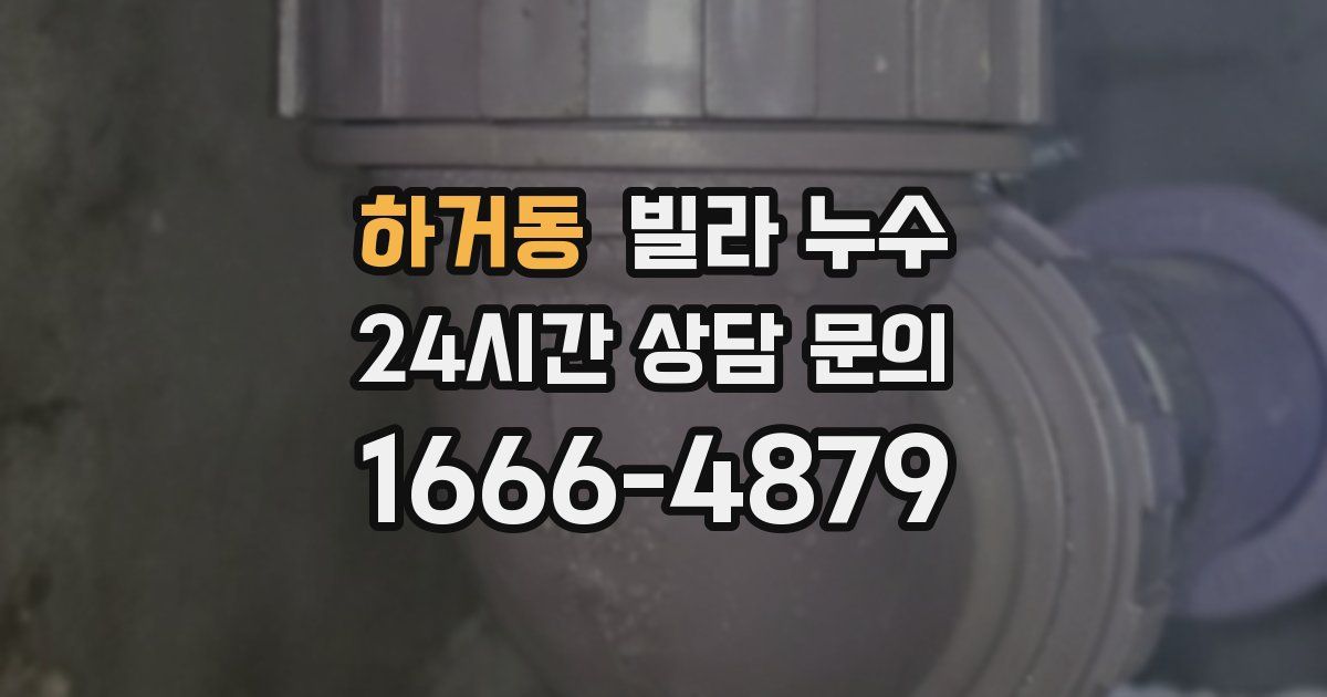 하거동 빌라 누수